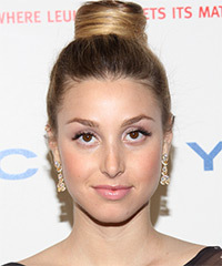 Whitney Port  Long Curly   Dark Blonde  Updo Hairstyle
