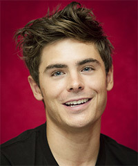 Zac Efron Short Straight    Ash Brunette   Hairstyle  - Visual Story