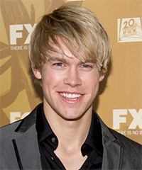 Chord Overstreet Medium Straight   Light Blonde   Hairstyle with Side Swept Bangs
