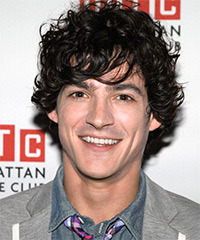 Aaron Michael Davies  Medium Curly   Black    Hairstyle