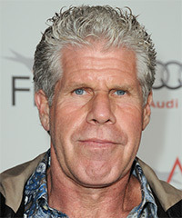 Ron Perlman Short Straight   Light Grey   Hairstyle