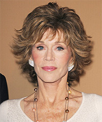 Jane Fonda Short Straight   Light Brunette   Hairstyle  - Visual Story