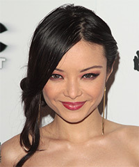 Tila Tequila  Long Straight   Black   Updo Hairstyle- Visual Story