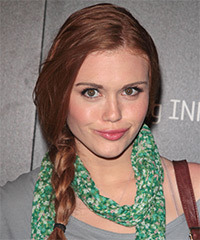 Holland Roden  Long Curly    Copper Red Braided Updo   - Visual Story