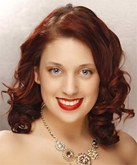 Long Curly   Dark Red   Hairstyle- Visual Story