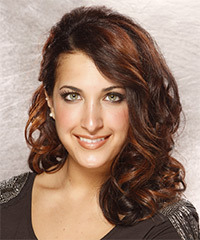 Long Wavy   Dark Auburn Brunette   Hairstyle- Visual Story