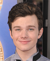 Chris Colfer Short Straight Brunette Hairstyle