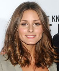 Olivia Palermo Medium Wavy   Light Brunette   Hairstyle