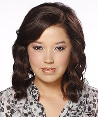 Medium Wavy   Dark Brunette   Hairstyle- Visual Story