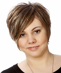 Short Chocolate Brunette Hairstyle For Straight Hair- Visual Story