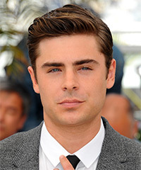 Zac Efron Short Straight    Brunette   Hairstyle  - Visual Story