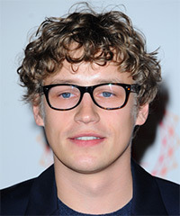 Tim Bendzko Medium Curly   Light Ash Brunette   Hairstyle