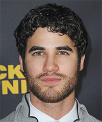 Darren Criss Short Curly Black Hairstyle