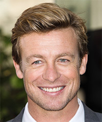 Simon Baker Short Straight    Blonde   Hairstyle