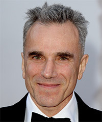 Daniel Day Lewis Short Straight    Grey   Hairstyle