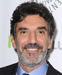 Chuck Lorre Short Wavy   Dark Grey   Hairstyle