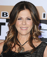 Rita Wilson Long Wavy Hairstyle