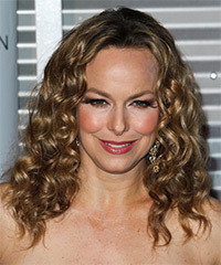 Melora Hardin Medium Curly   Dark Golden Blonde   Hairstyle