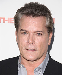 Ray Liotta Short Straight    Grey   Hairstyle