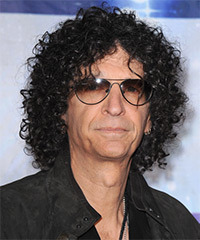 Howard Stern Long Curly   Black    Hairstyle