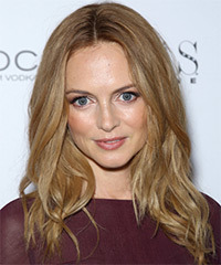 Heather Graham Medium Wavy Copper Blonde Hairstyle