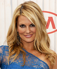 Courtney Hansen Long Straight Blonde Hairstyle with Light Blonde Highlights
