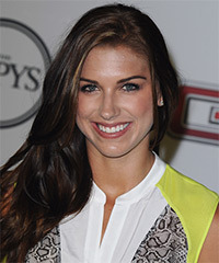 Alex Morgan Long Straight Hairstyle