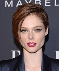 Coco Rocha  Long straight hair, cut past the shoulders and bust line