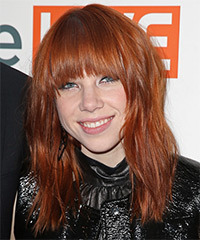 Carly Rae Jepsen Long Straight     Hairstyle- Visual Story