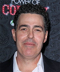Adam Carolla Short Curly   Dark Grey   Hairstyle