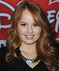 Debby Ryan Long Wavy Auburn Red Hairstyle