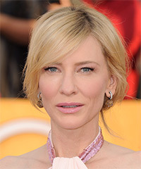 Cate Blanchett  Long Straight   Light Golden Blonde  Updo Hairstyle