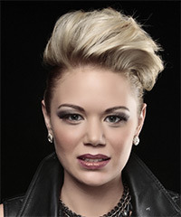 Short Pulled-Back Hairstyle With High Top- Visual Story