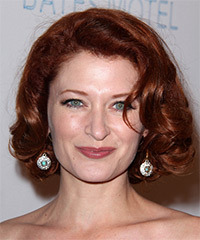 Kerry O Malley Short Wavy    Burgundy Red   Hairstyle