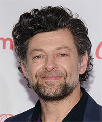 Andy Serkis Short Wavy   Dark Grey   Hairstyle