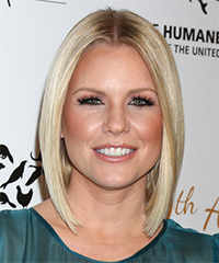 Carrie Keagan Medium Straight   Light Blonde Bob  Haircut