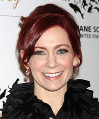 Carrie Preston  Long Straight    Red  Updo   - Visual Story