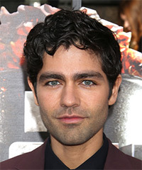 Adrian Grenier Short Wavy   Black    Hairstyle