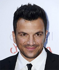 Peter Andre Short Straight Black Hairstyle