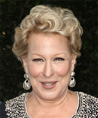 Bette Midler Short Wavy    Blonde   Hairstyle