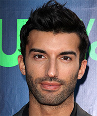 Justin Baldoni Short Straight Black Hairstyle