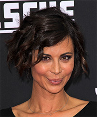 Catherine Bell Short Wavy   Dark Brunette   Hairstyle