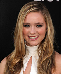 Greer Grammer Long Straight Dark Blonde Hairstyle