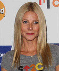 Gwyneth Paltrow Long Straight Dark Honey Blonde Hairstyle