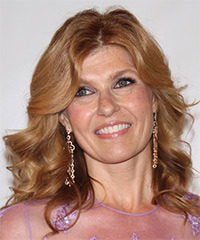 Connie Britton Medium Wavy   Light Copper Red   Hairstyle  - Visual Story
