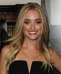 Brianne Howey Long Straight   Dark Blonde   Hairstyle