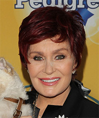 Short Straight    Hairstyle with Side Swept Bangs