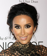 Lilly Ghalichi Long Wavy   Black   Updo Hairstyle