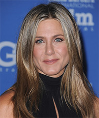 Jennifer Aniston Long Straight   Light Brunette   Hairstyle- Visual Story