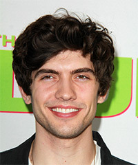 Carter Jenkins Medium Wavy   Dark Brunette   Hairstyle